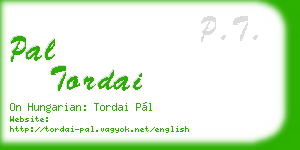 pal tordai business card