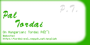 pal tordai business card